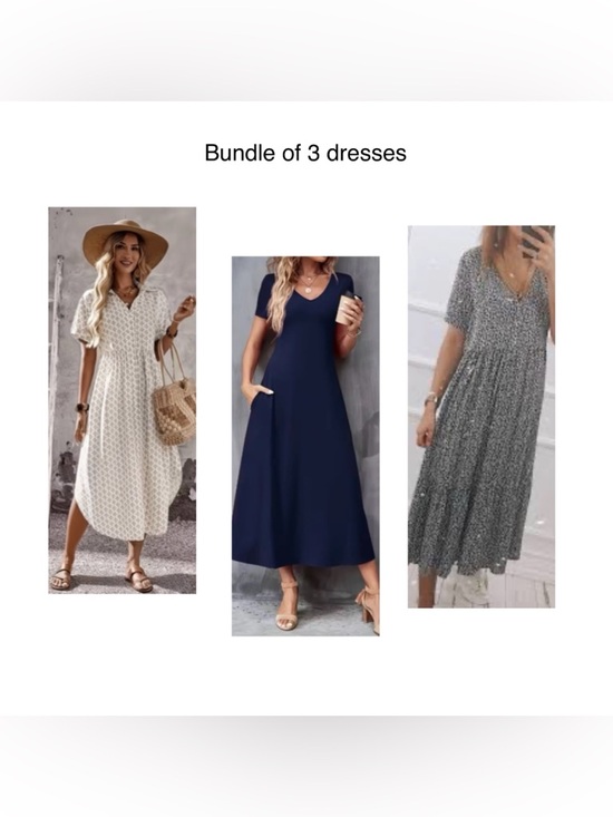 Temu Dresses & Skirts - 3 New midi dresses for summer. NWOT